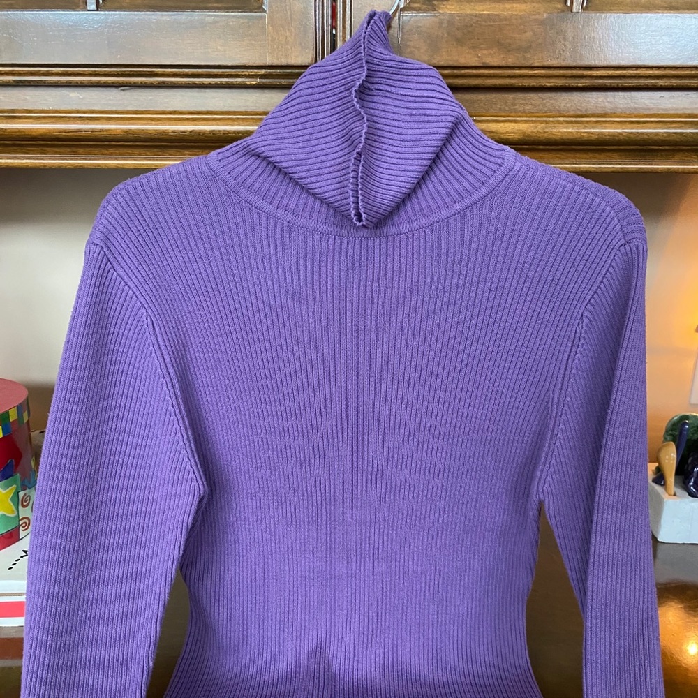 KB Collections Purple Turtleneck CL